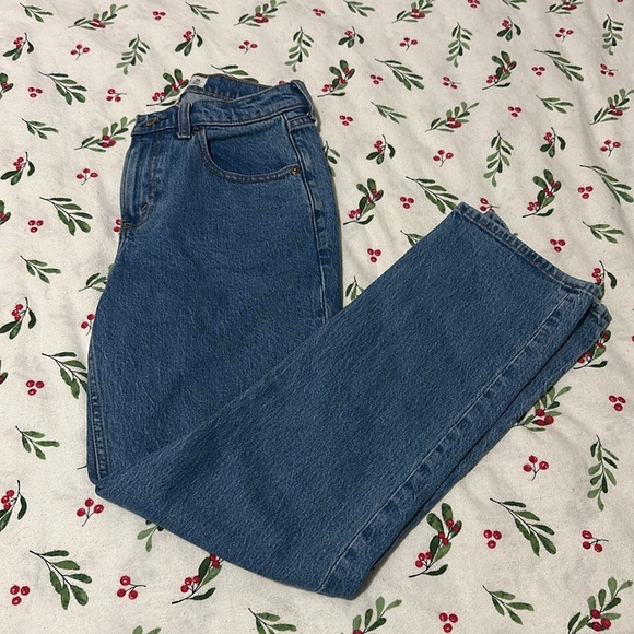 Abercrombie & Fitch Blue Straight Leg Jeans - Picture 4 of 7